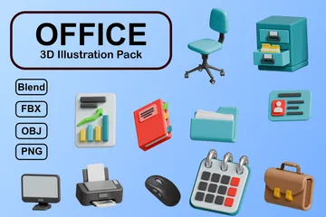 Office 3D Icon Pack