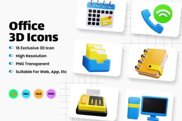 Office 3D Icon Pack