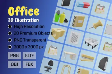 Office 3D Icon Pack