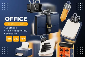 Office 3D Icon Pack