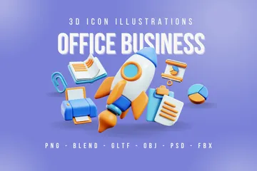 Office & Business 3D Icon Pack