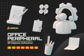 オフィス周辺機器 3D Iconパック