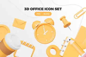 Office Stationery 3D Icon Pack
