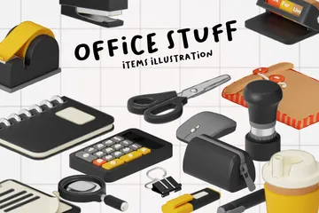 Office Stuff 3D Icon Pack