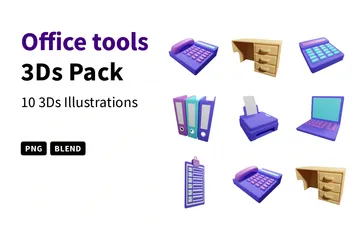 Office Tools 3D Icon Pack