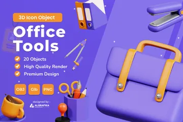Office Tools 3D Icon Pack