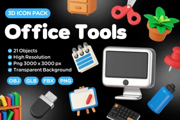 Office Tools 3D Icon Pack