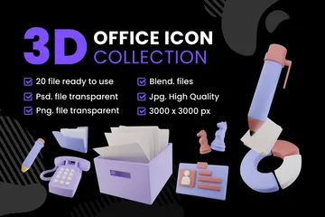 Oficina Paquete de Icon 3D