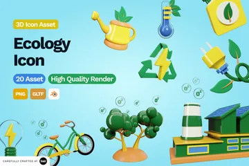 Ökologie 3D Illustration Pack