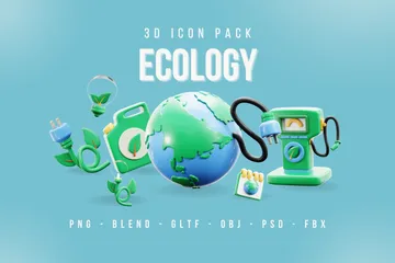 Ökologie 3D Icon Pack