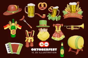 Oktoberfest Pacote de Icon 3D