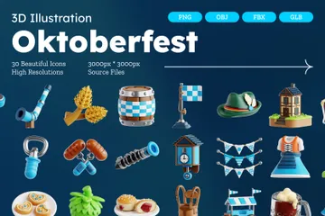 Oktoberfest 3D Icon Pack