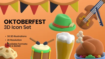 Oktoberfest 3D Icon Pack