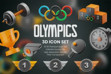 Olimpíadas Pacote de Icon 3D