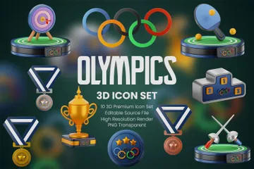 Olimpíadas Pacote de Icon 3D