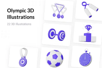 국제 올림픽 경기 대회 3D Illustration 팩
