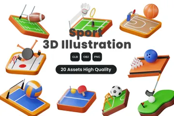 オリンピック競技 3D Iconパック