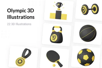 Olympisch 3D Illustration Pack