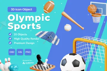 Olympische Sportarten 3D Icon Pack