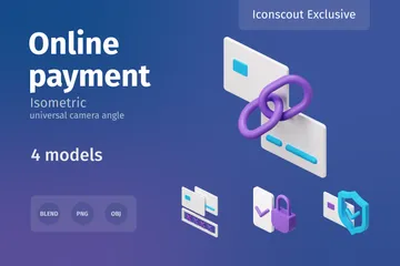 Online Payment 3D Illustration Pack