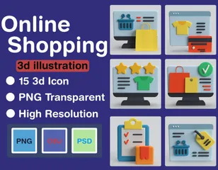 オンラインショッピング 3D Iconパック