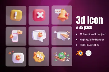 Online Shopping 3D Icon Pack