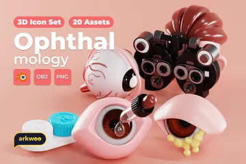 Ophtalmologie Pack 3D Icon