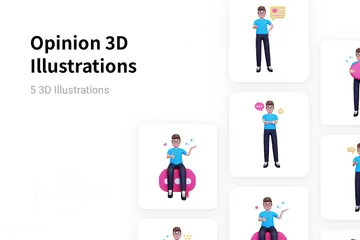 Opinion 3D Illustration Pack