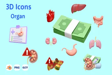Organs 3D Icon Pack