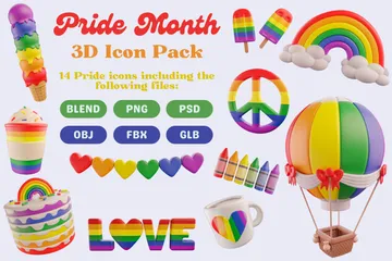 Orgullo Paquete de Icon 3D
