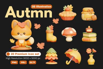 Otoño Paquete de Icon 3D
