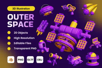 Outer Space 3D Icon Pack