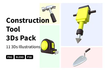 Outil de construction Pack 3D Icon