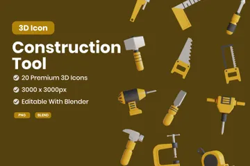 Outil de construction Pack 3D Icon