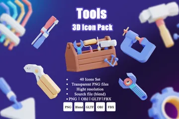 Outils Pack 3D Icon