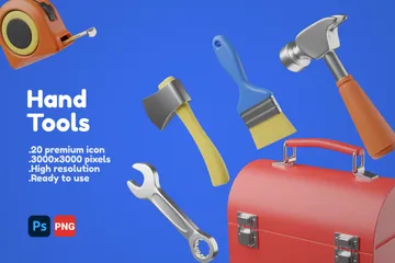 Outils à mains Pack 3D Illustration