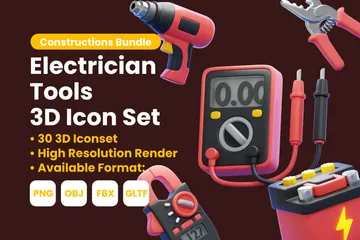 Outils d'électricien Pack 3D Icon