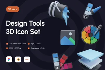 Outils de conception Pack 3D Icon