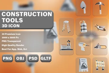 Outils de construction Pack 3D Icon