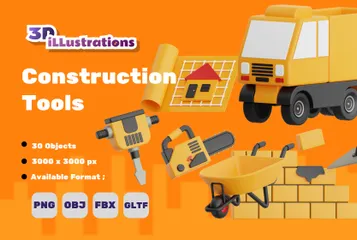 Outils de construction Pack 3D Icon