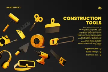 Outils de construction Pack 3D Icon