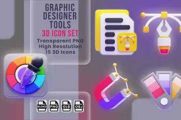 Outils de graphiste Pack 3D Icon