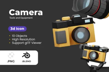 Outils et équipements pour caméras Pack 3D Icon
