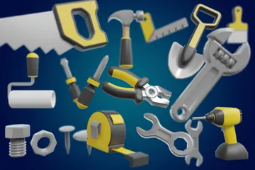 Outils potelés Pack 3D Icon