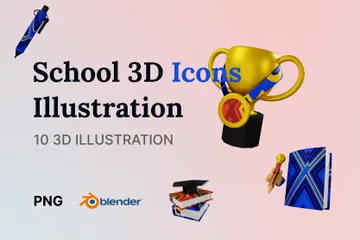 Outils scolaires Pack 3D Icon