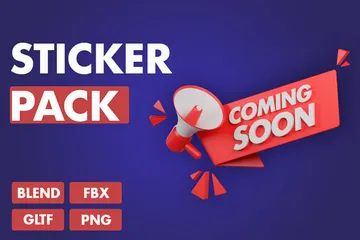PACK D'AUTOCOLLANTS Pack 3D Icon