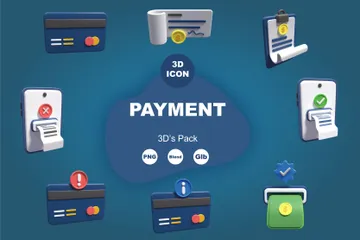 Pagamento Pacote de Icon 3D