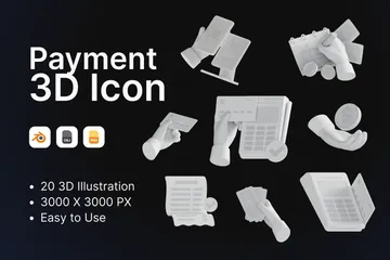 Pagamento Pacote de Icon 3D