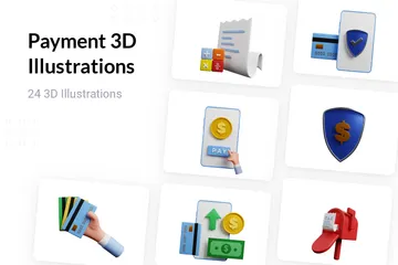 Pagamento Pacote de Illustration 3D