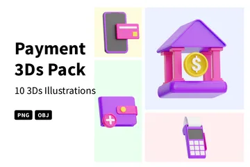 Paiement Pack 3D Icon